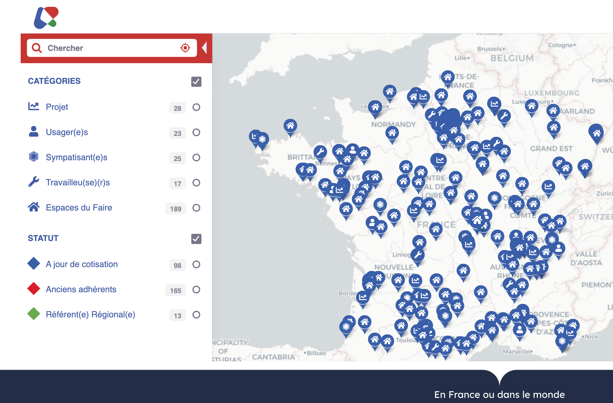 Espaces du faire: Source RRFLabs